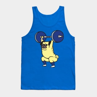 The snatch weightlifting Pug Tank Top